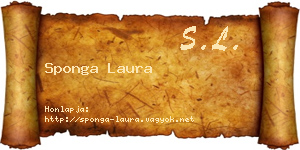 Sponga Laura névjegykártya